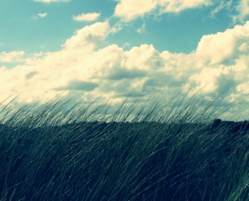 Clouds by the see